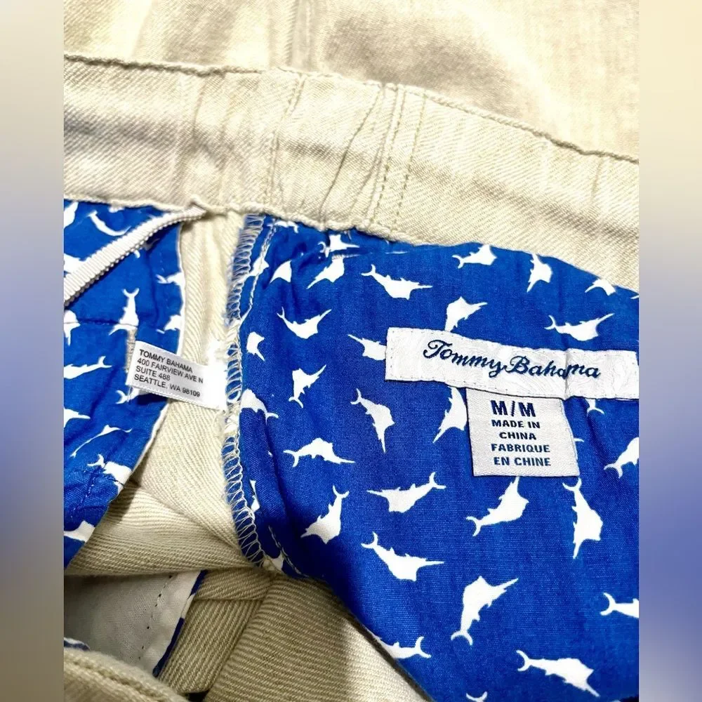 Tommy Bahama pull on pants summer resort wear casual beige men’s M